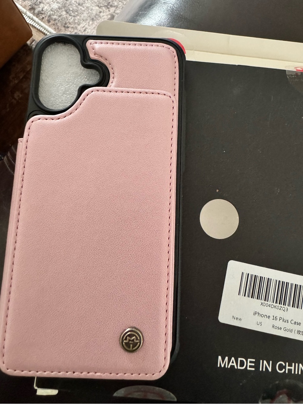 Premium Pink Wallet Phone Case with Card Slot - Unbranded